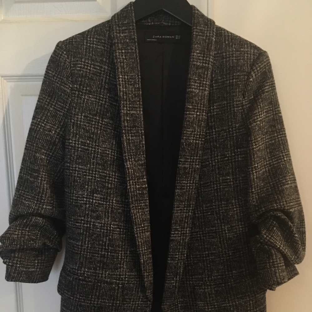🖤🖤ZARA WOMEN’S HOUNDSTOOTH BLAZER 🖤🖤